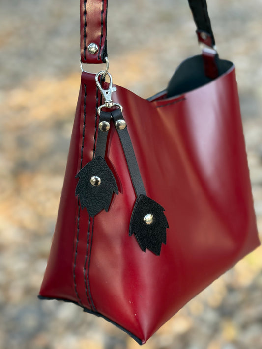 The Rowan Leather Bag — Oxblood