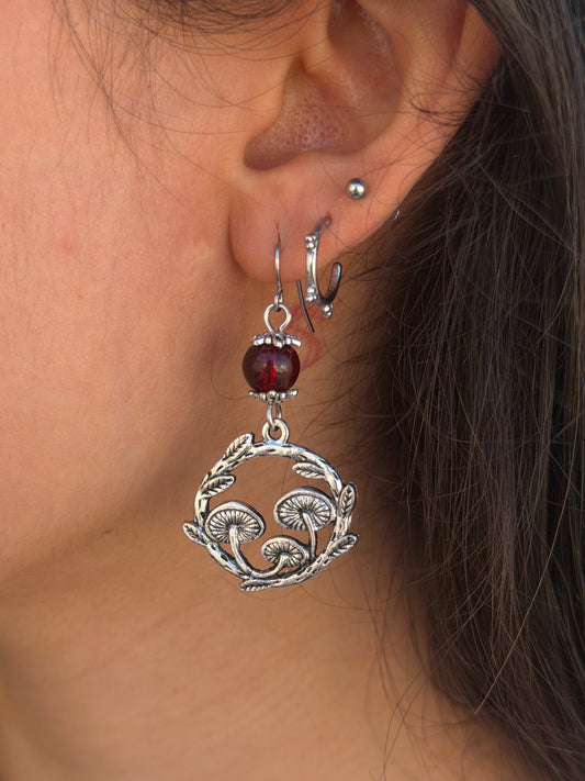 Enchanted Mushroom Earrings