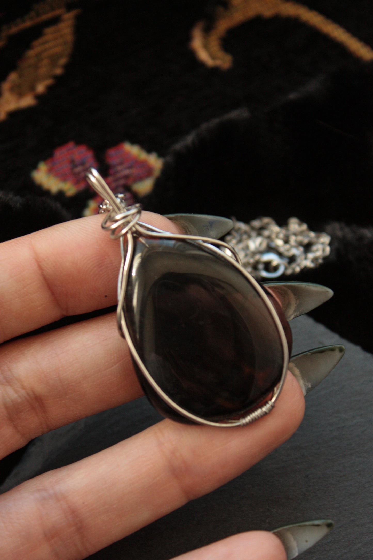 Mahogany Obsidian Pendant