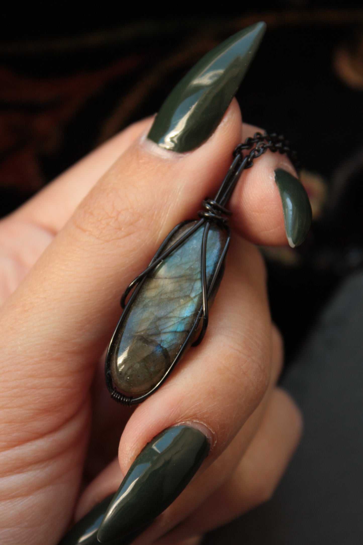 Blue Labradorite Pendant