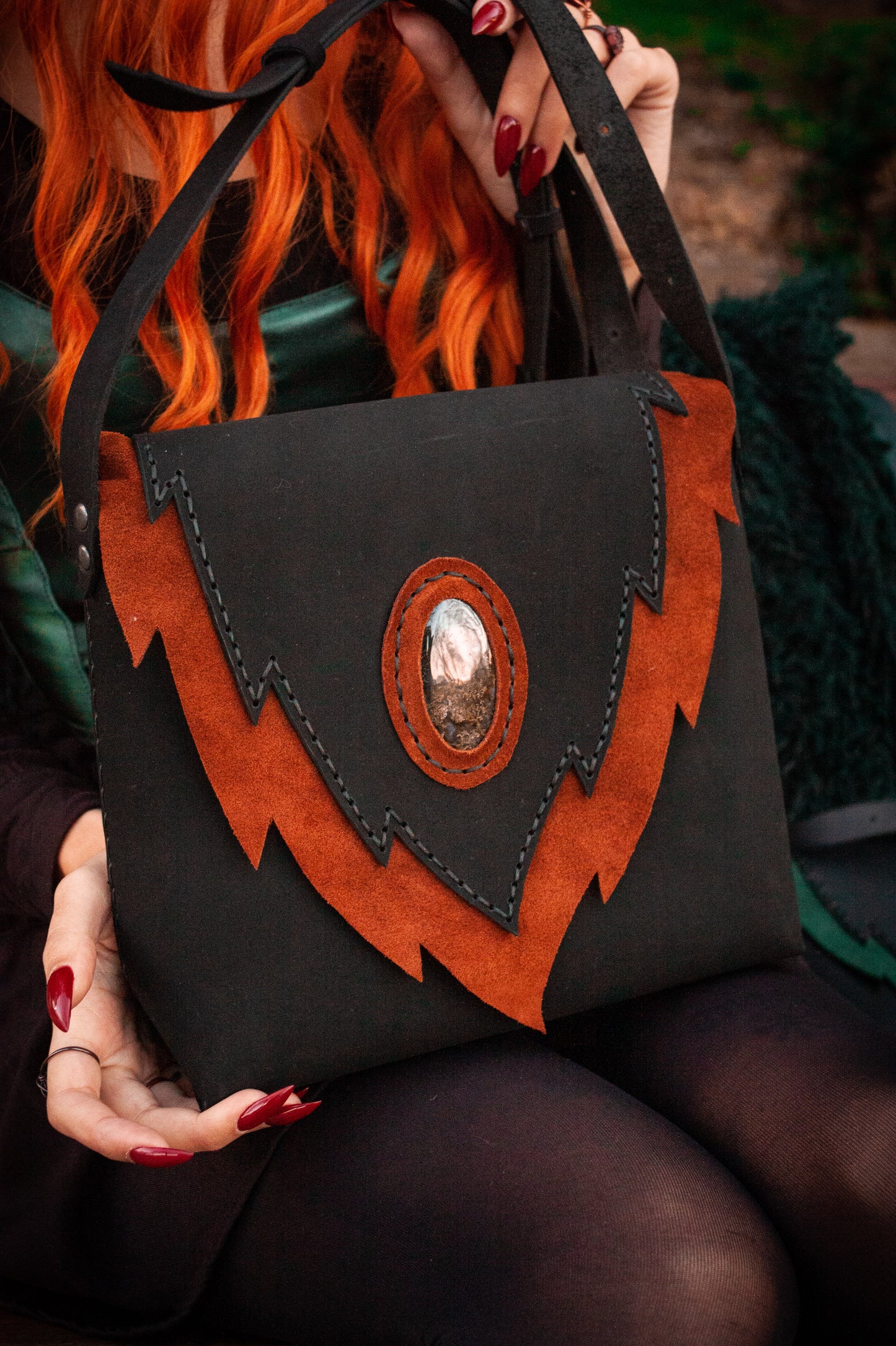Arwen Moss Agate Bag