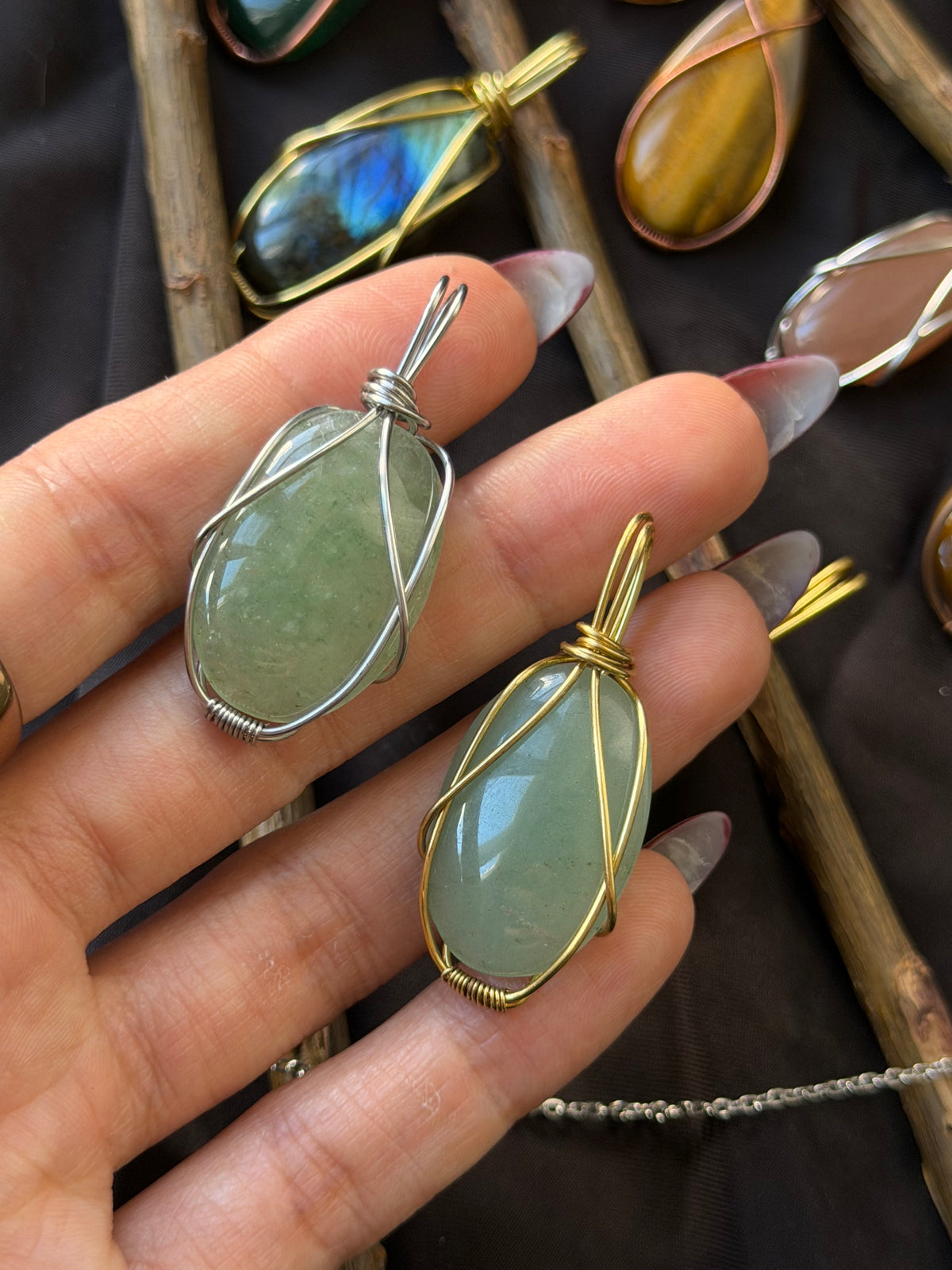 Forest Stillness — Quartz Pendant