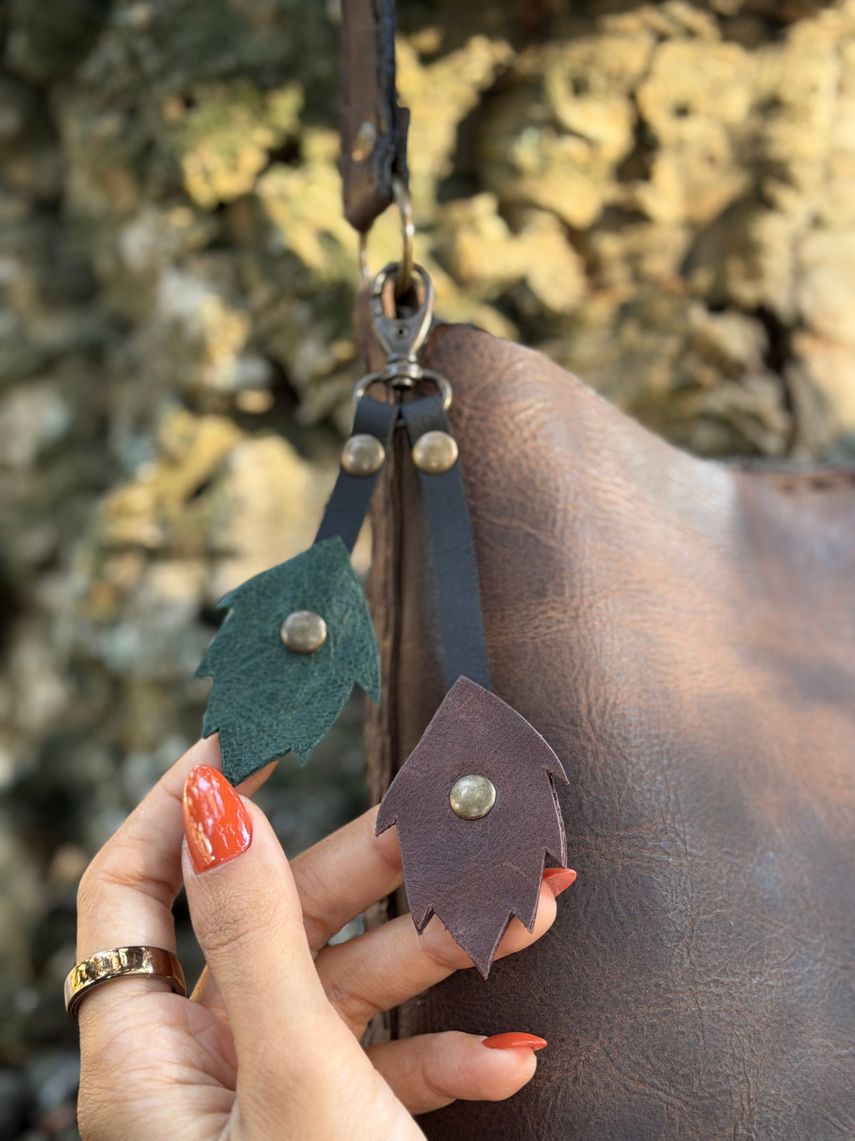 The Rowan Leather Bag — Dark Oak