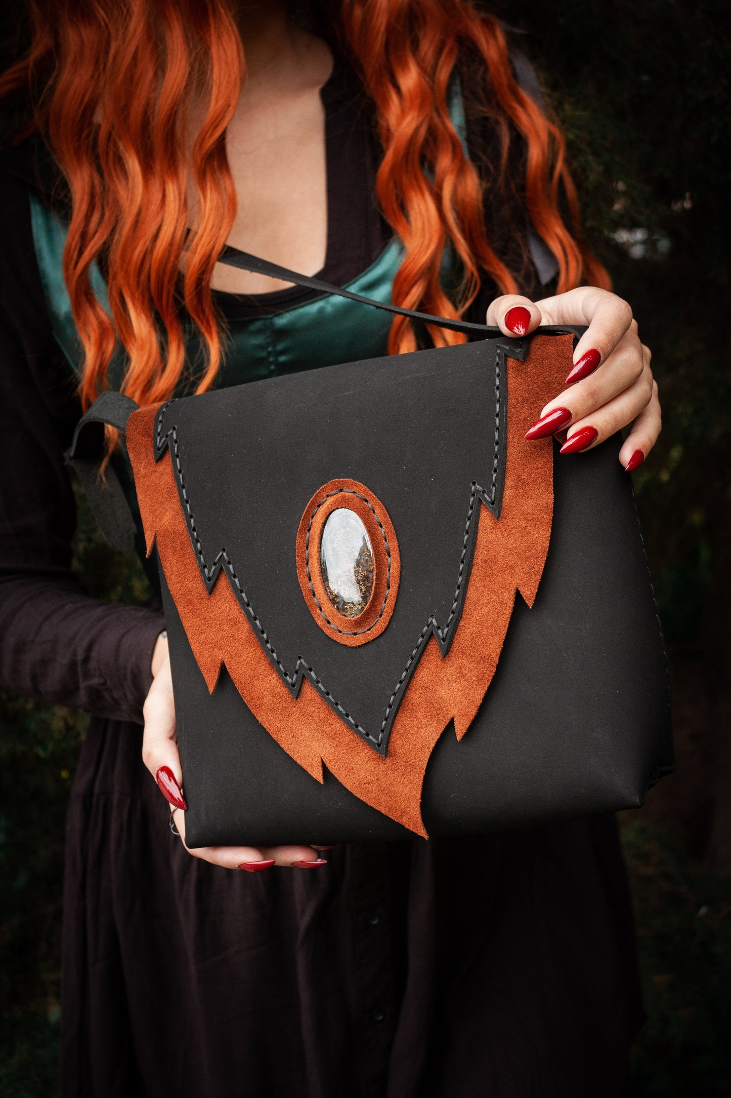 Arwen Moss Agate Bag
