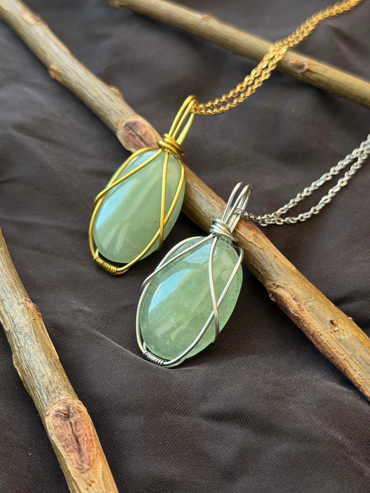 Forest Stillness — Quartz Pendant
