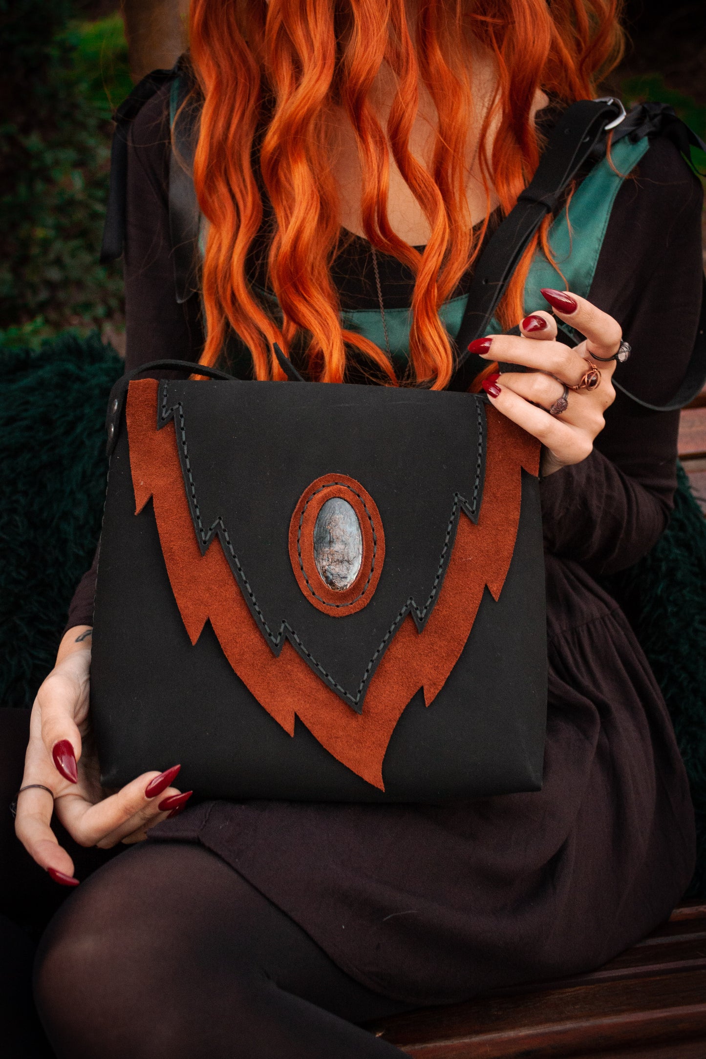 Arwen Moss Agate Bag