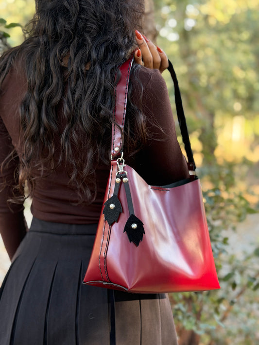 The Rowan Leather Bag — Oxblood