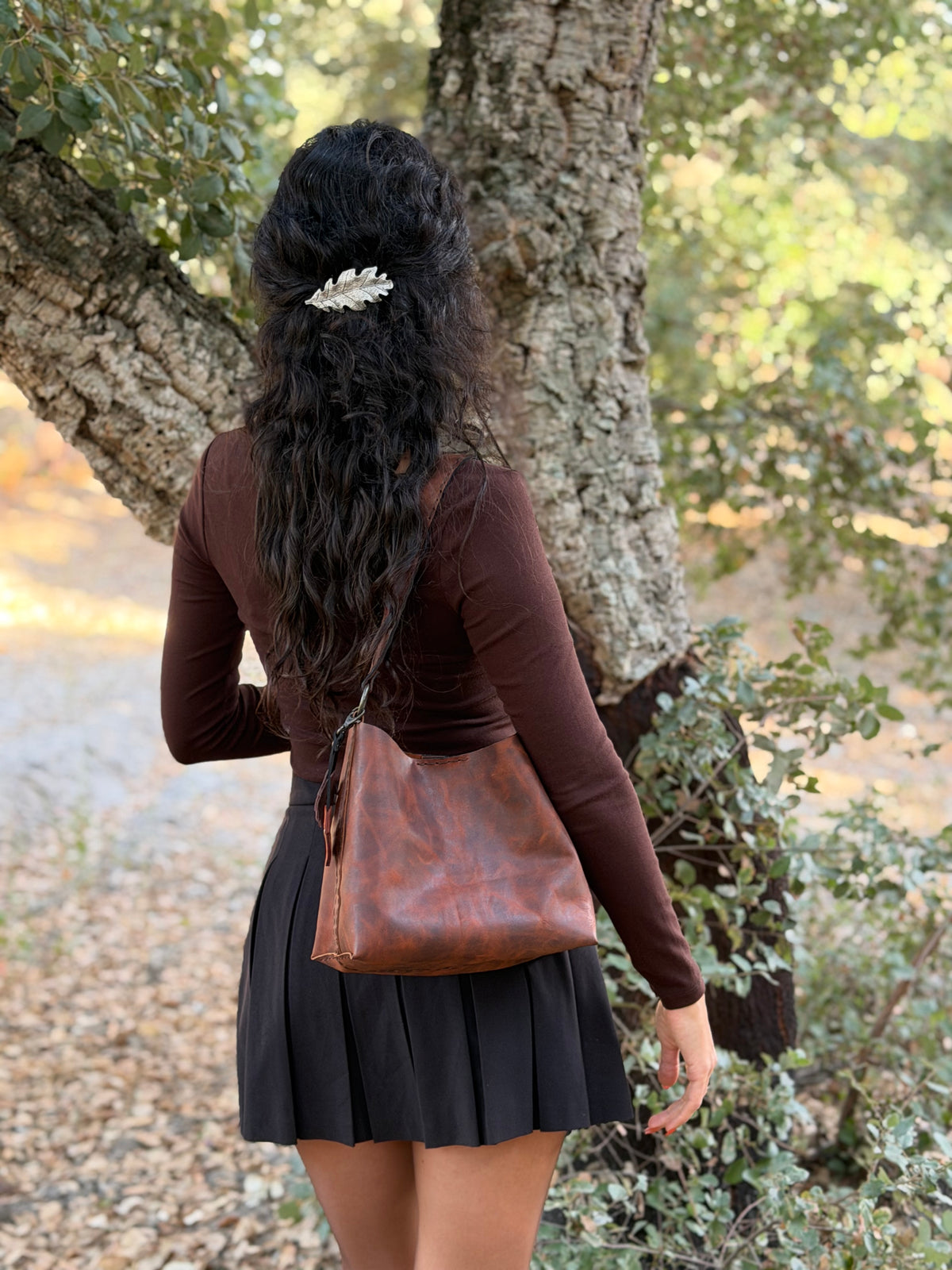 The Rowan Leather Bag — Autumn Chestnut