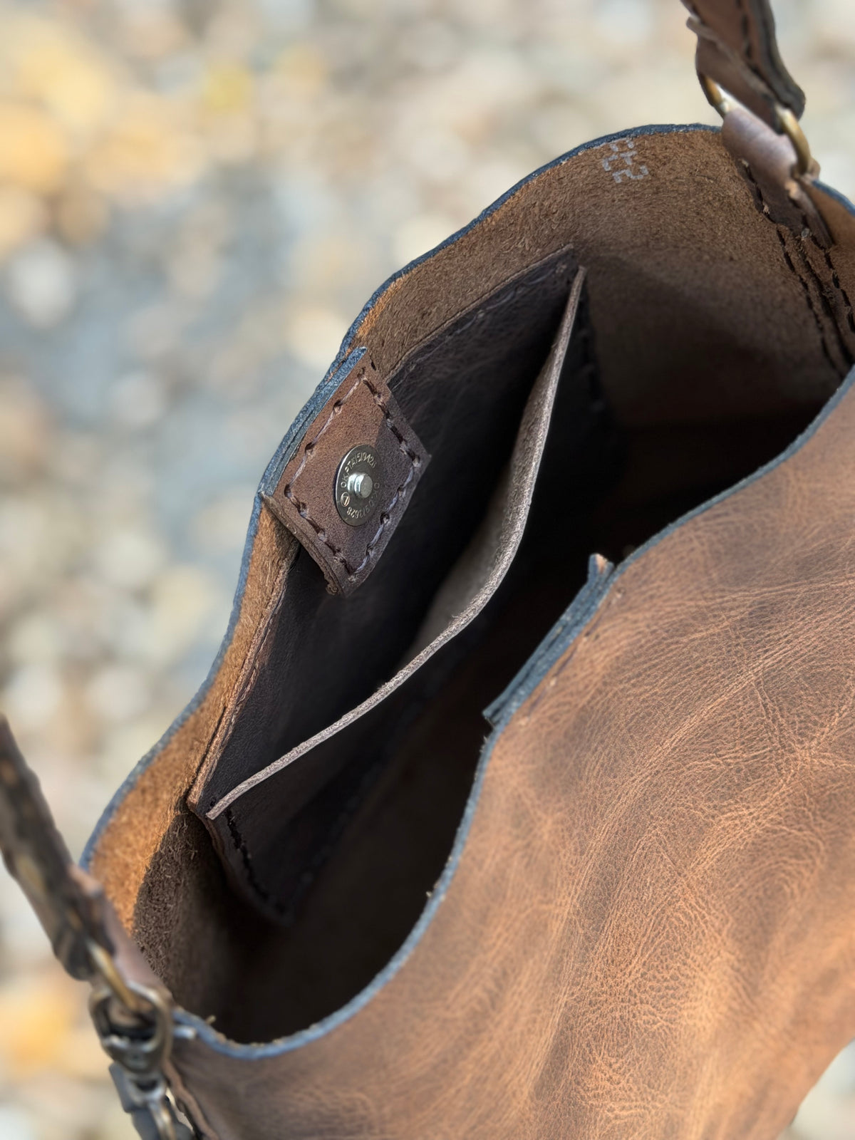 The Rowan Leather Bag — Dark Oak