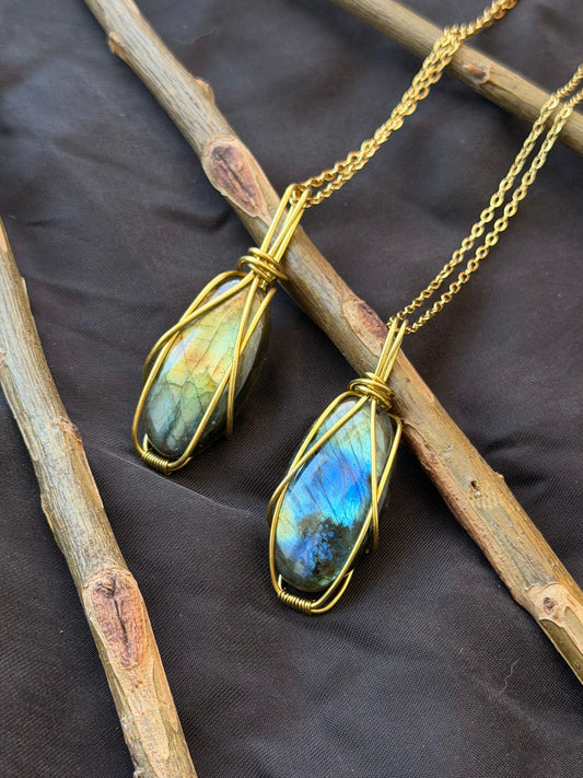 Changing Light — Labradorite Pendants