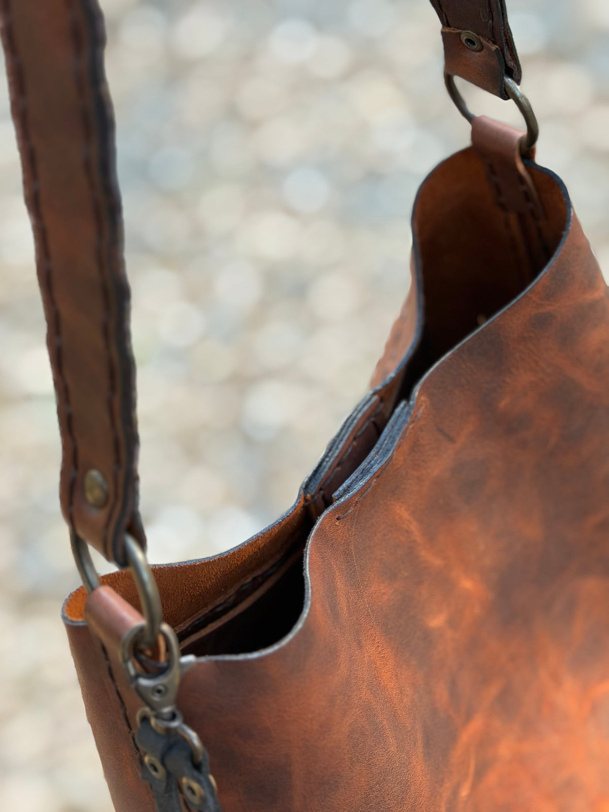 The Rowan Leather Bag — Autumn Chestnut
