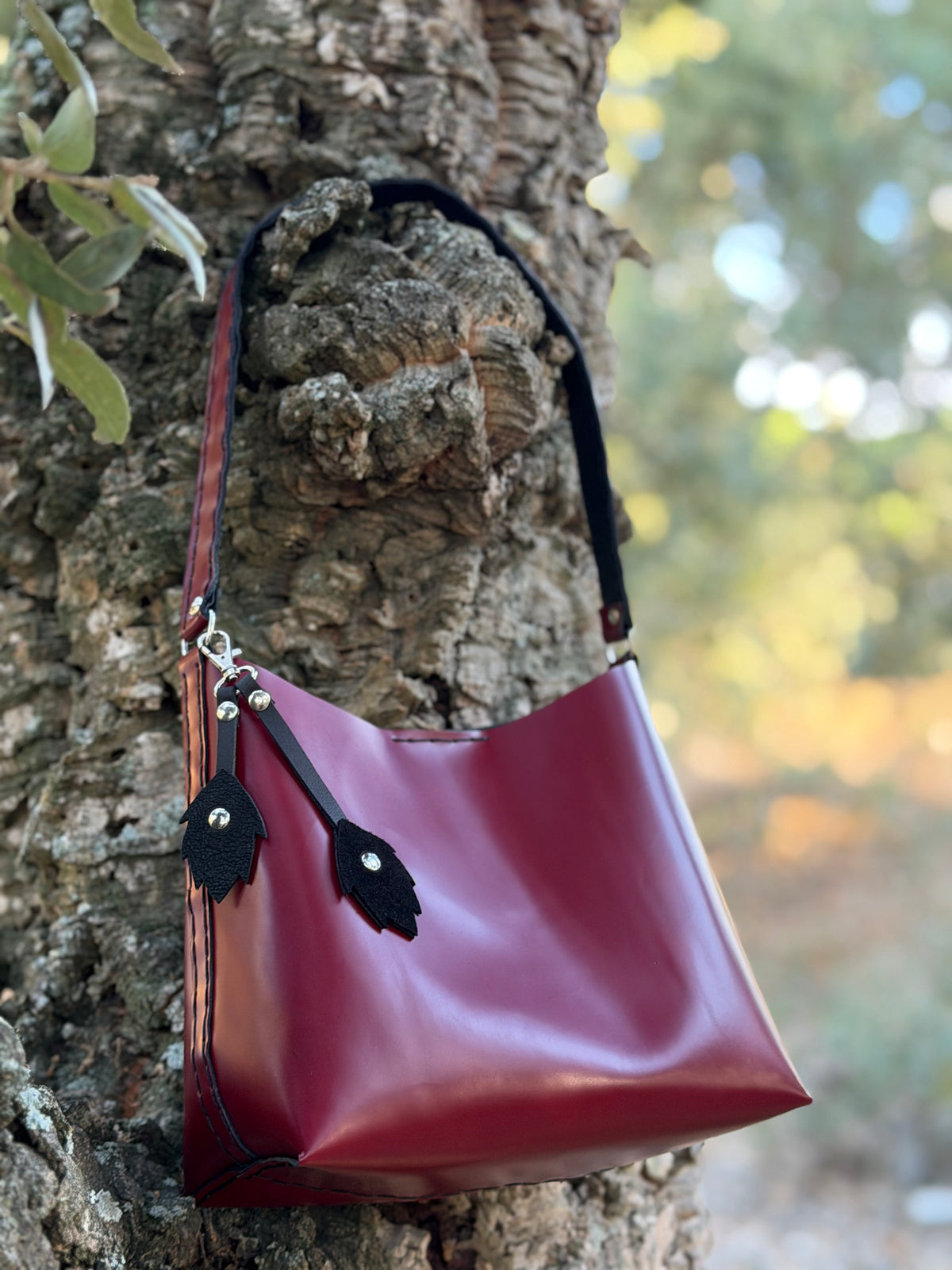 The Rowan Leather Bag — Oxblood