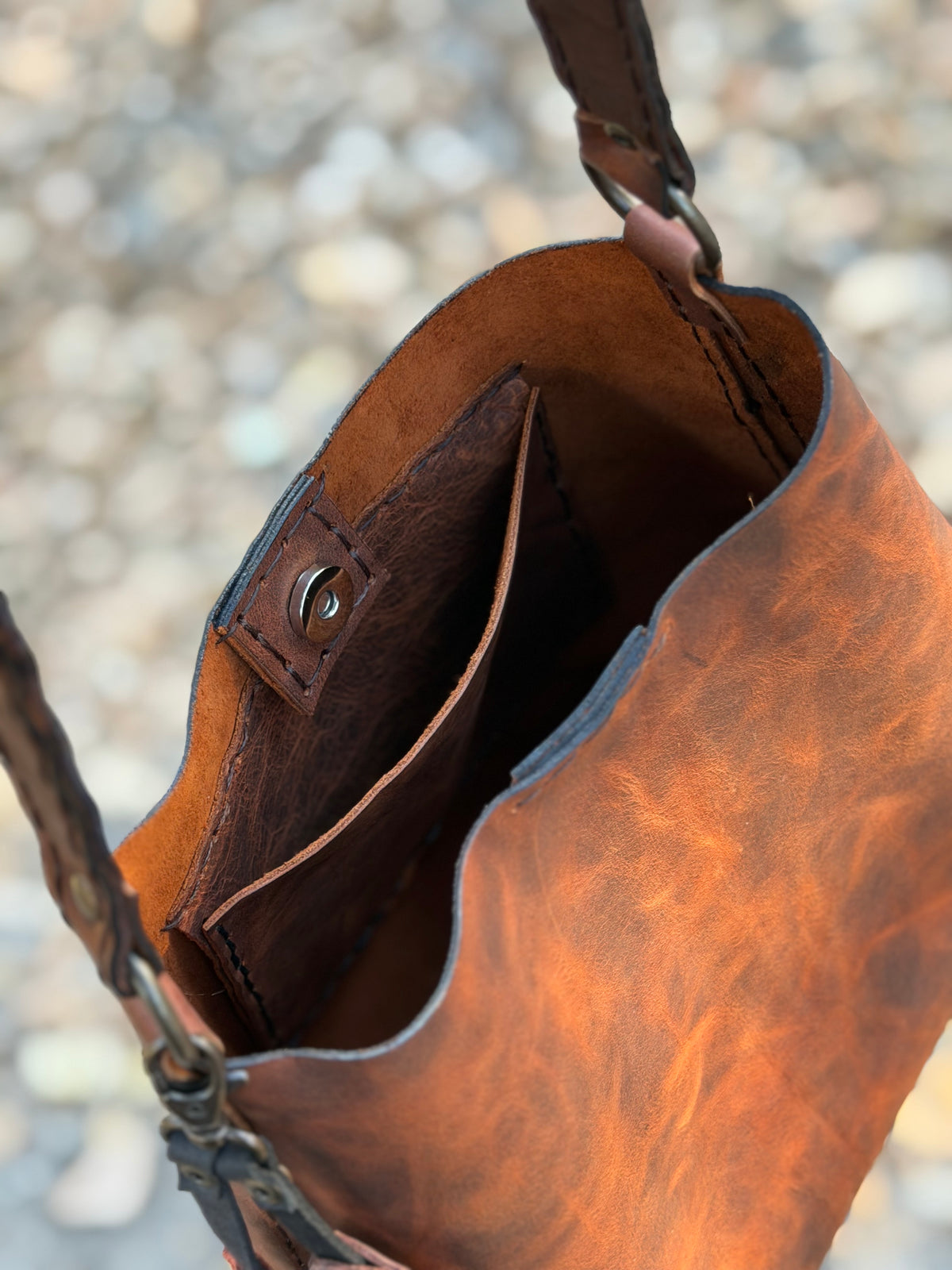 The Rowan Leather Bag — Autumn Chestnut