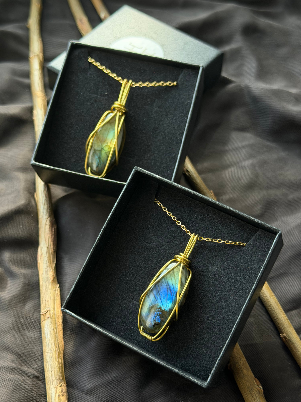 Changing Light — Labradorite Pendants