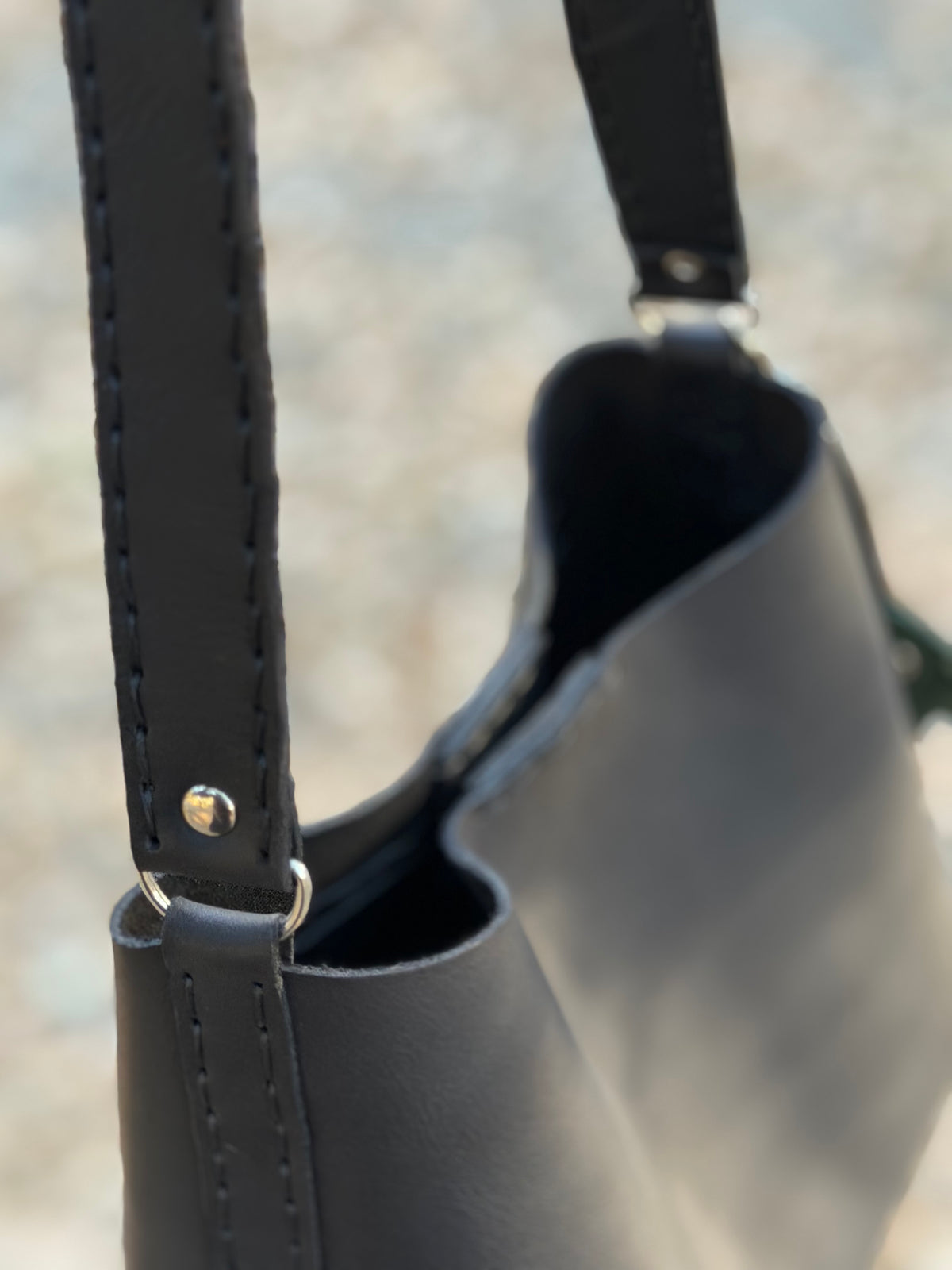 The Rowan Leather Bag — Midnight Black