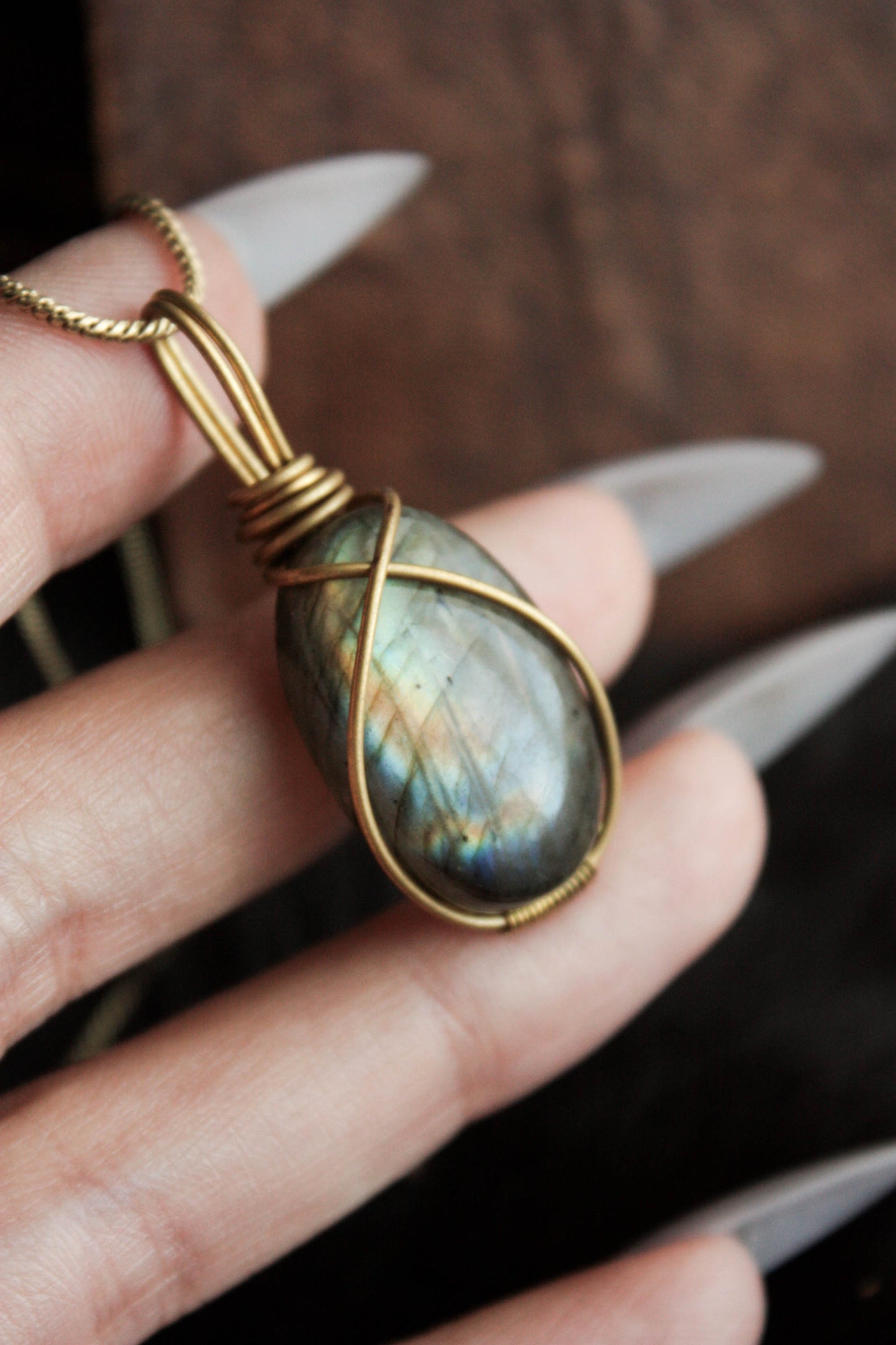 Rainbow Labradorite Pendants