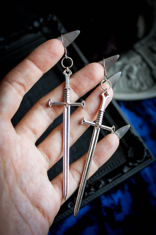 Long Sword Earrings