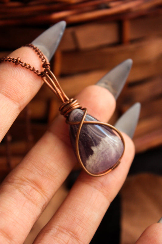 Copper Amethyst Pendant