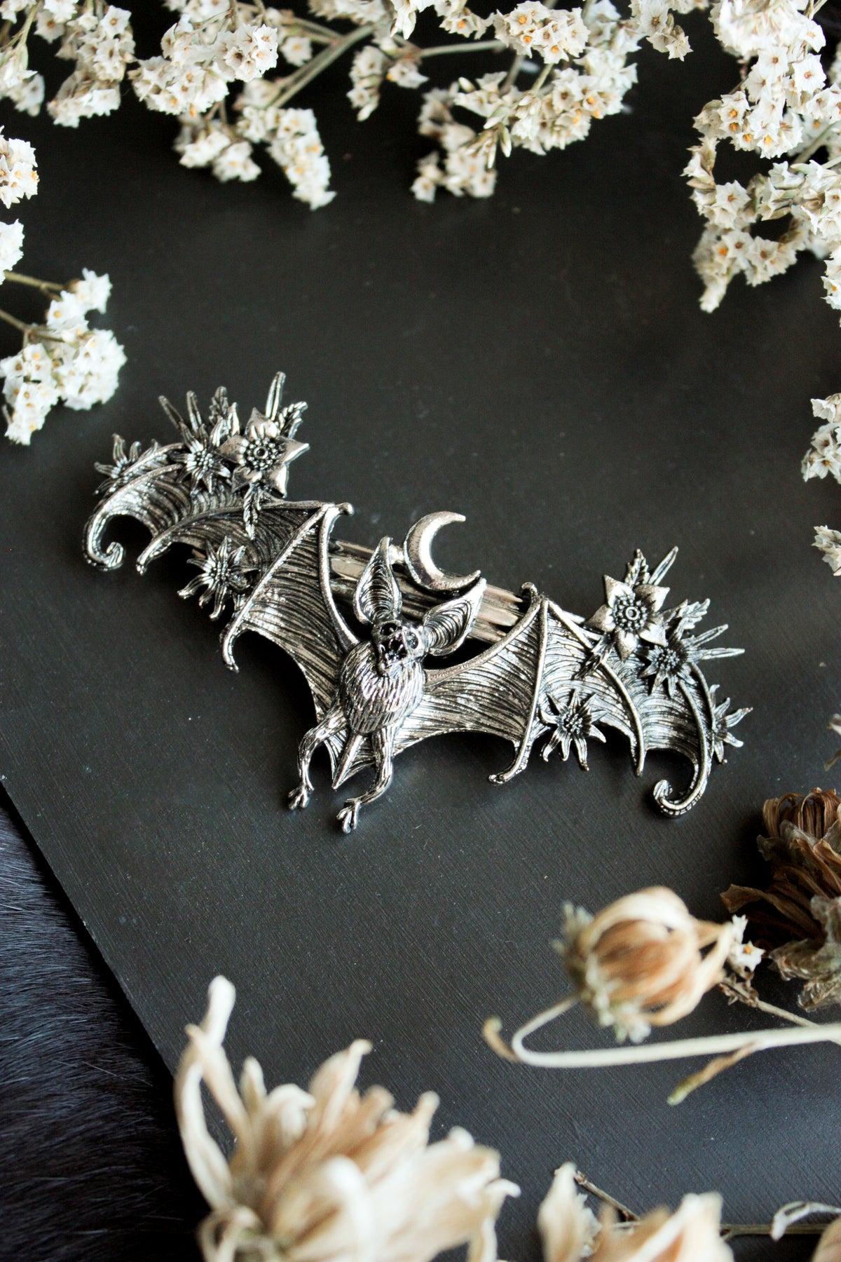 Floral Bat Hairpin
