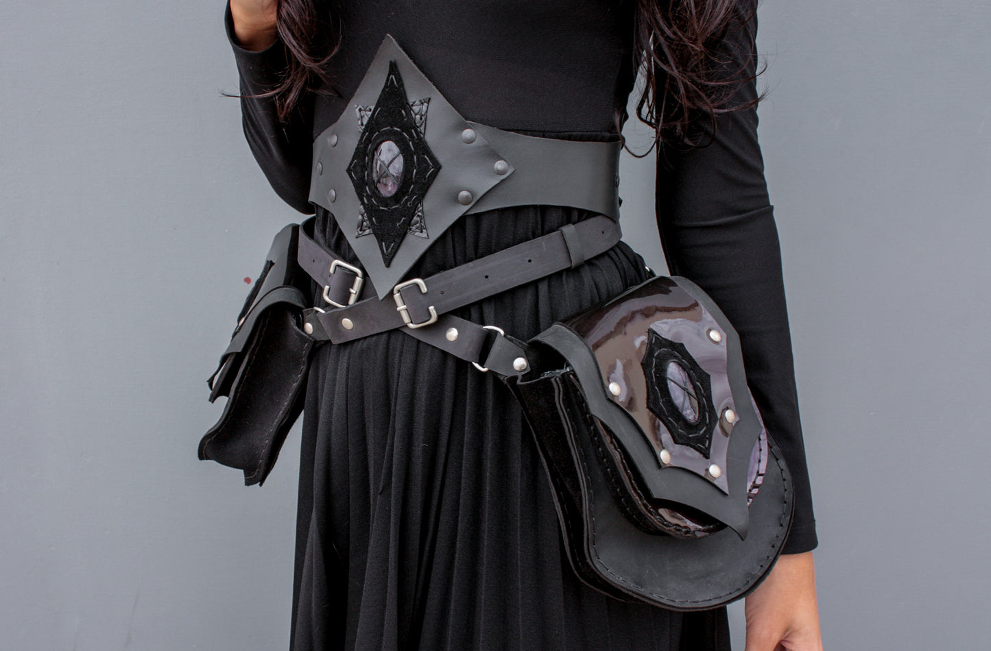 Mage Metallic Purple Belt Bag