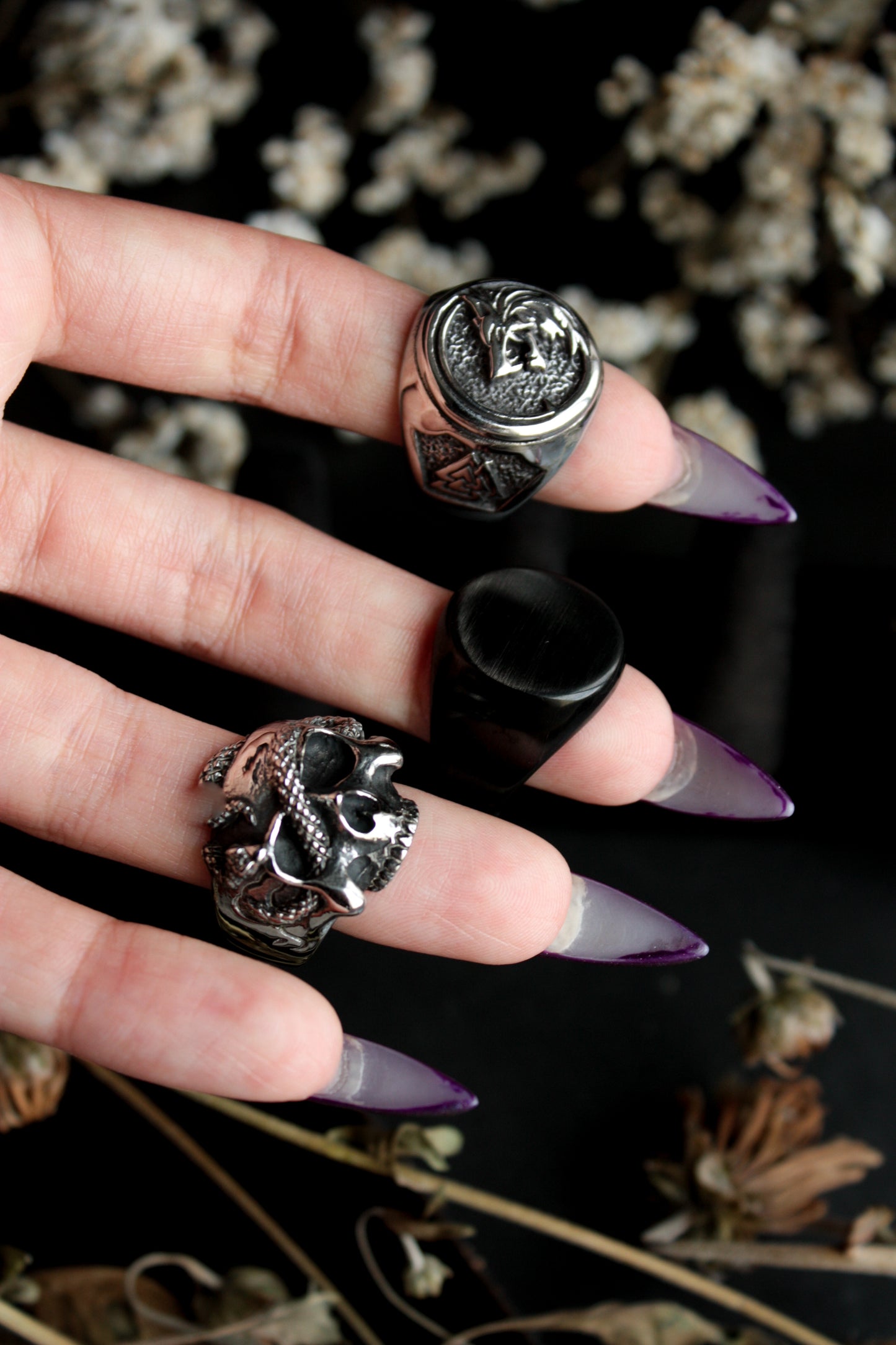 Skull Ring Set