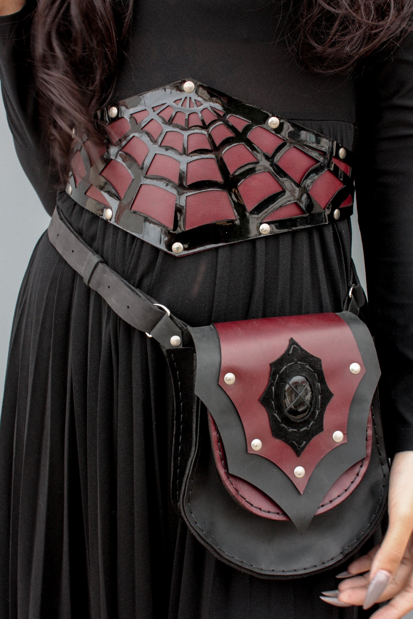 Aranea Burgundy Belt