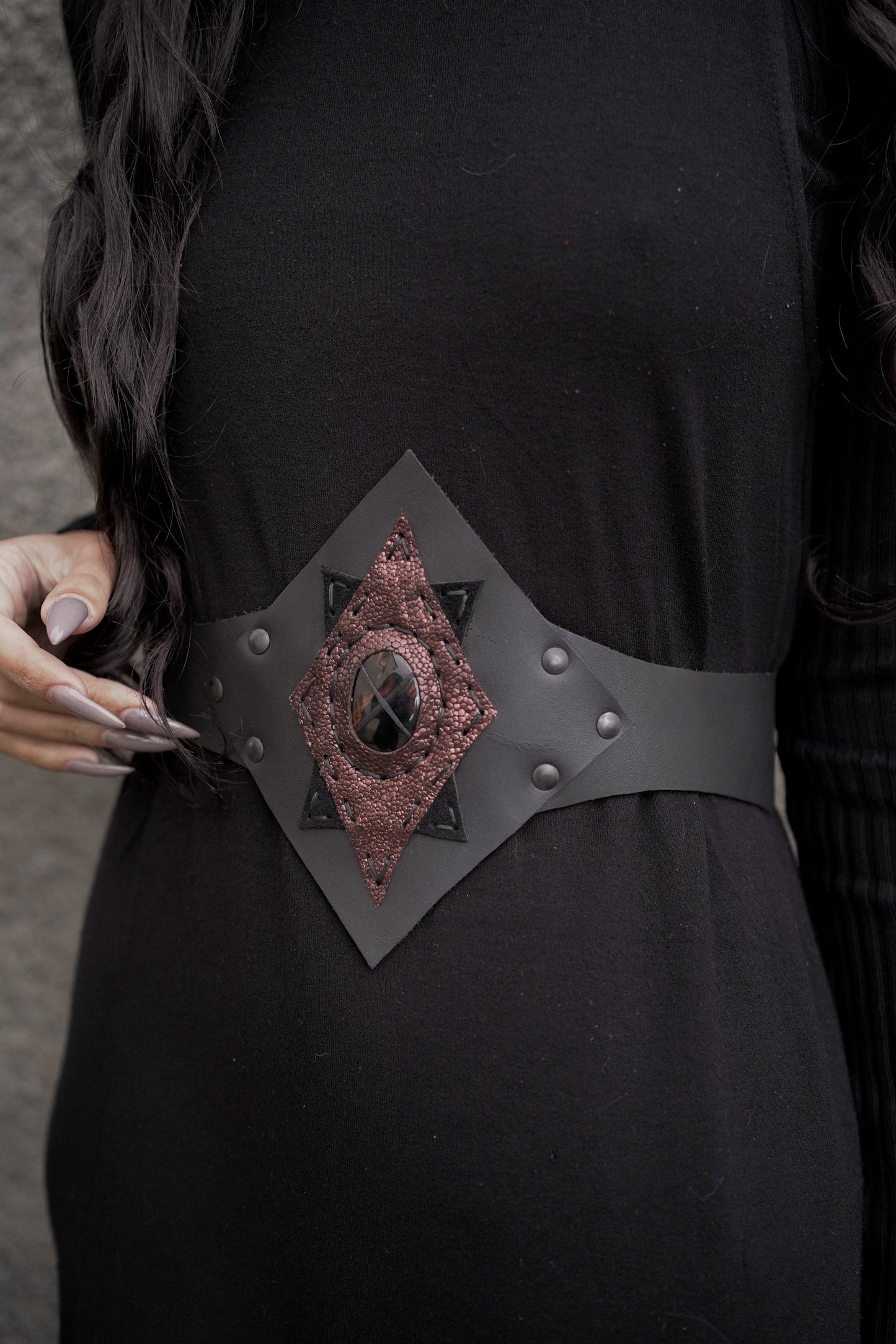 Black Sun Obsidian Belt