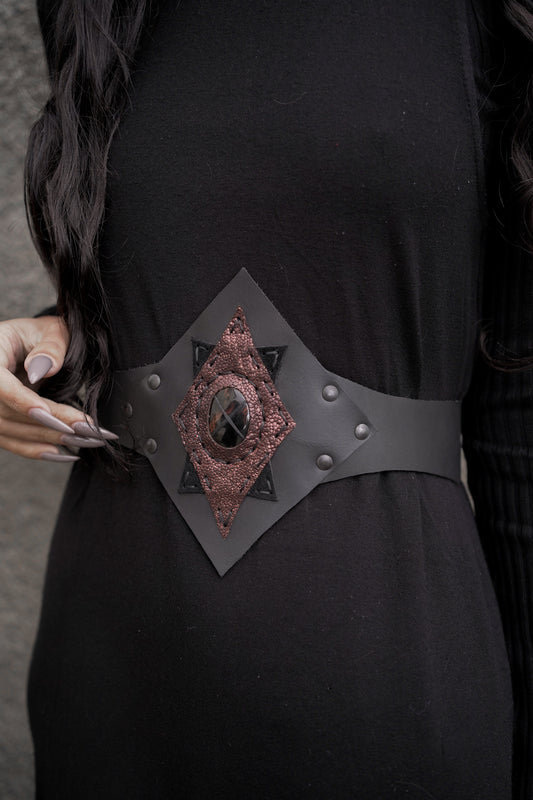 Black Sun Obsidian Belt