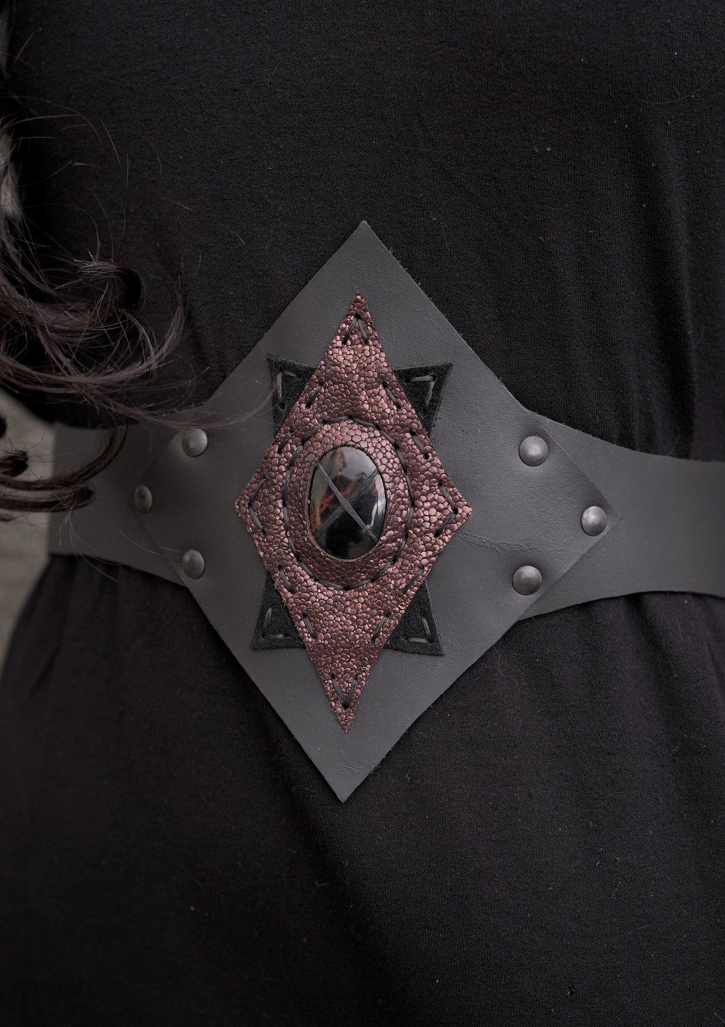 Black Sun Obsidian Belt
