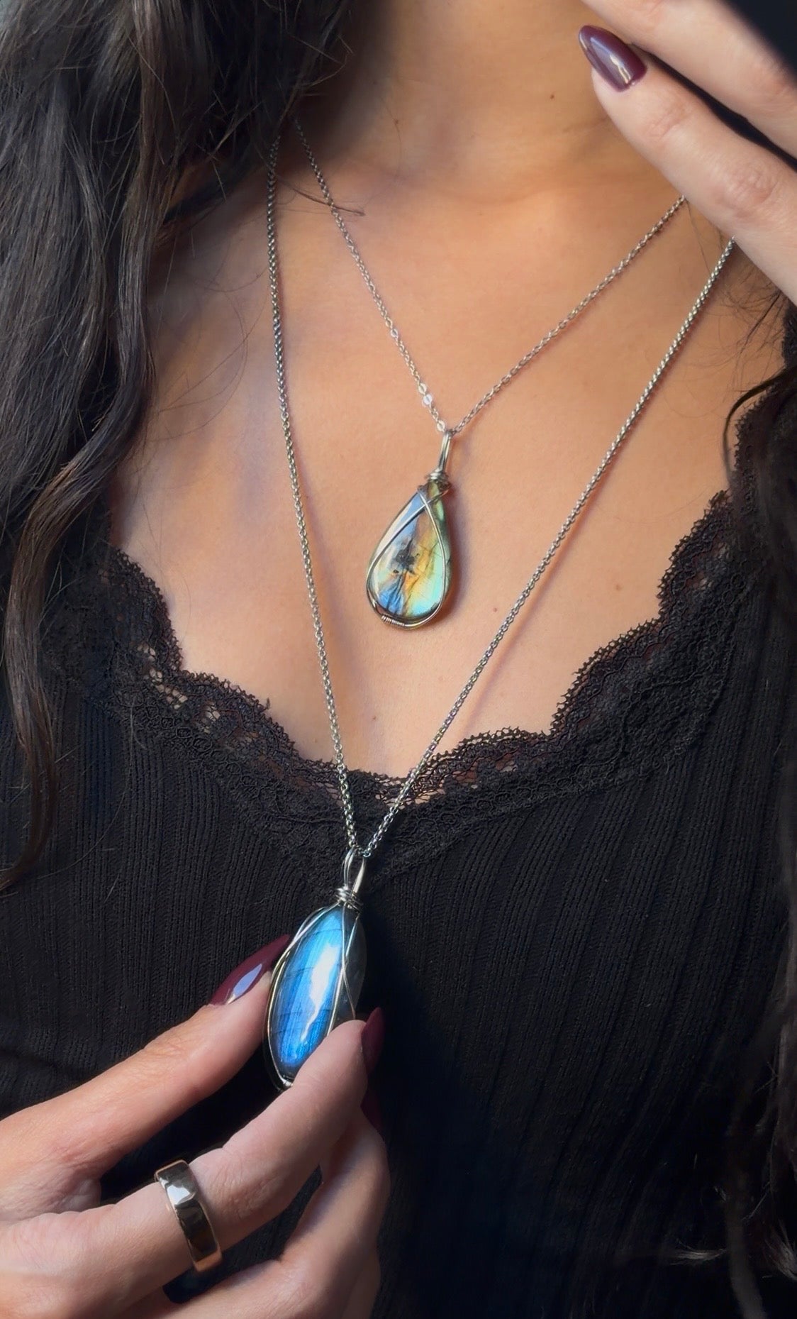 Siren Labradorite Pendants