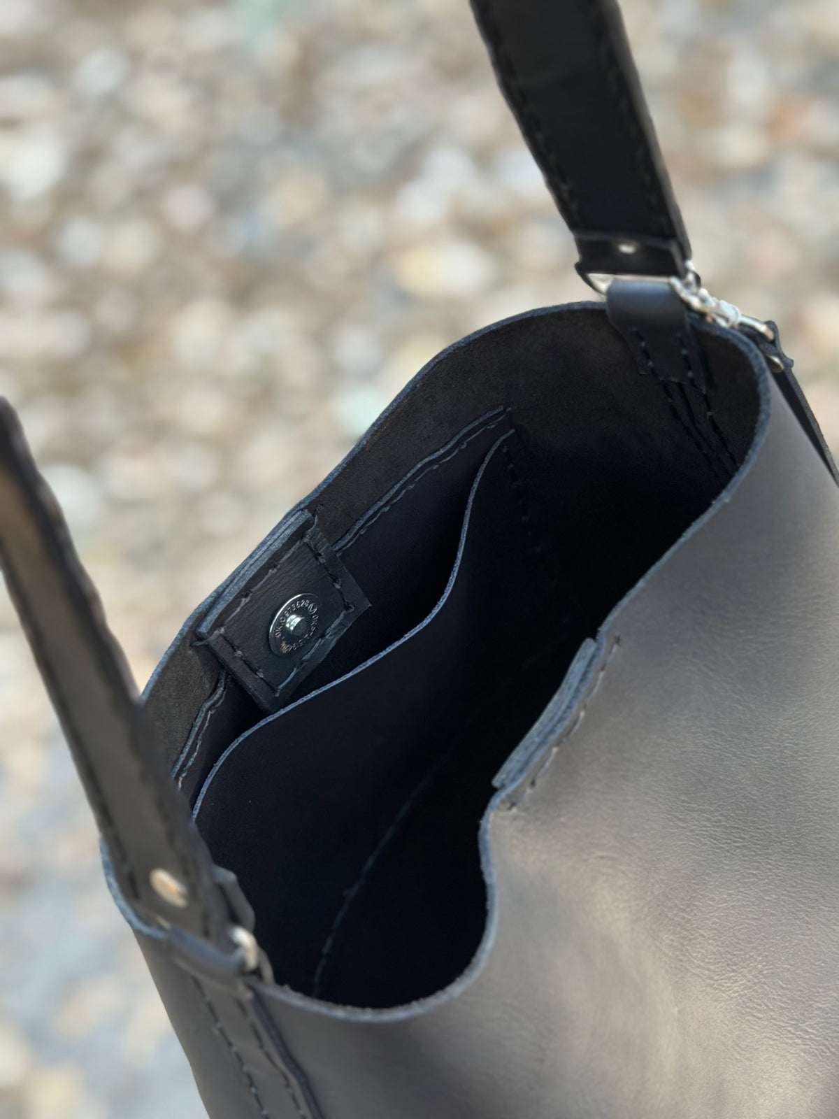 The Rowan Leather Bag — Midnight Black