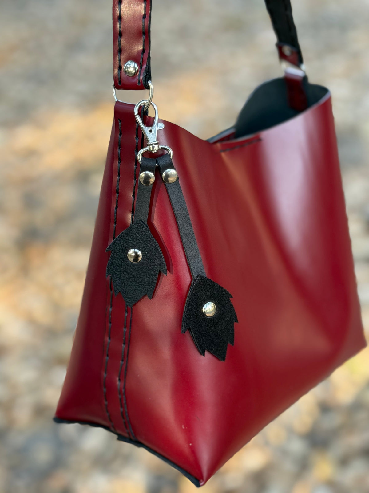 The Rowan Leather Bag — Oxblood