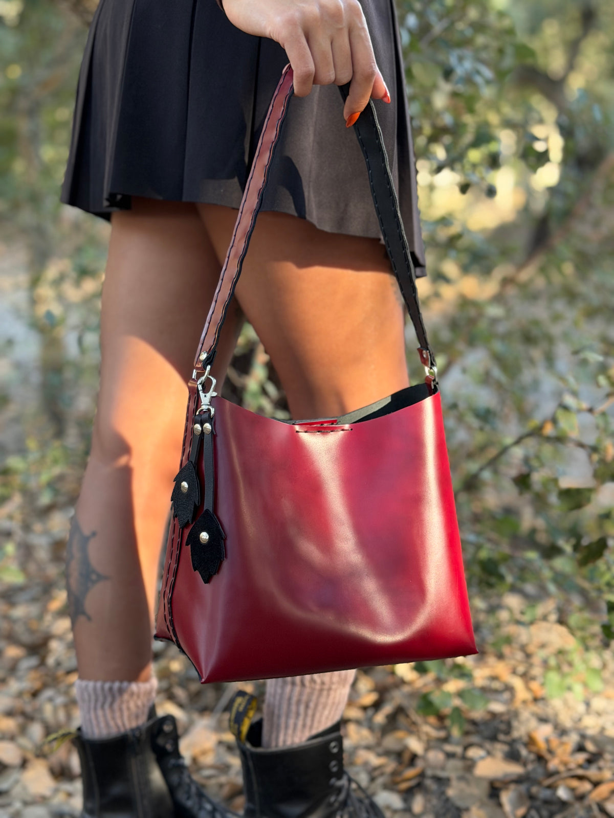 The Rowan Leather Bag — Oxblood
