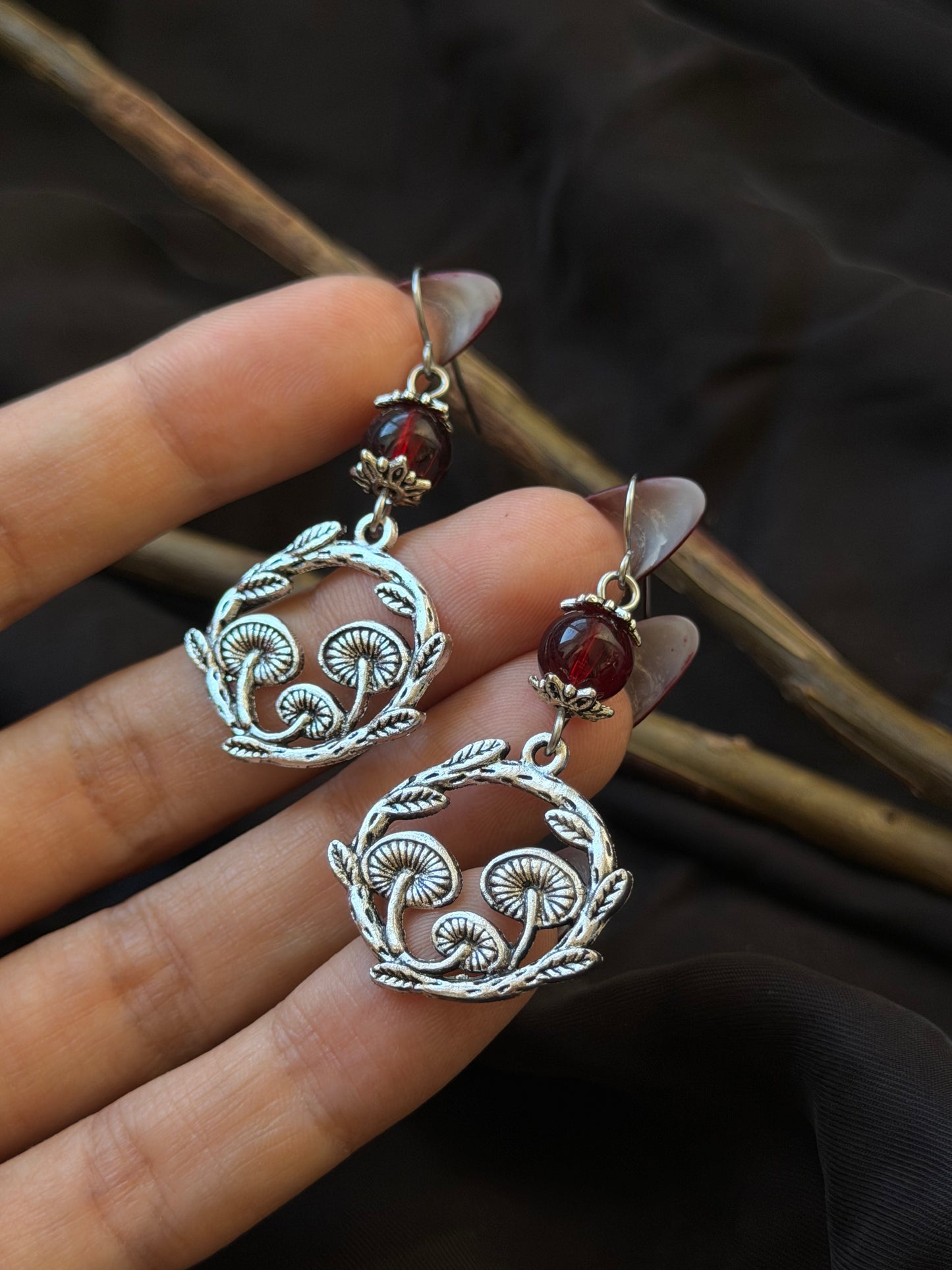 Enchanted Mushroom Earrings