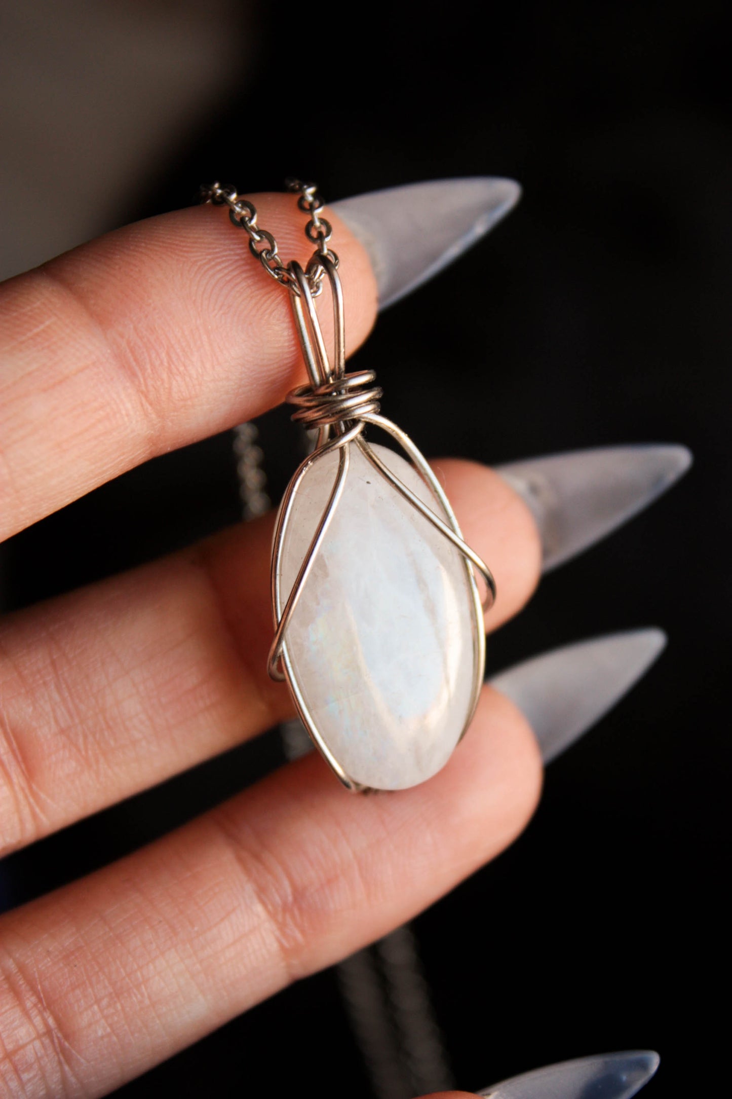 Moonstone in Stainless Steel