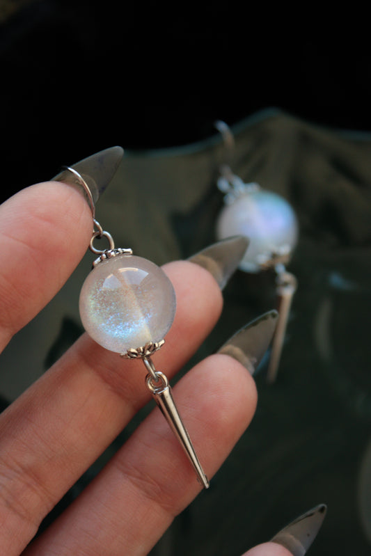 White Gallaxy Earrings