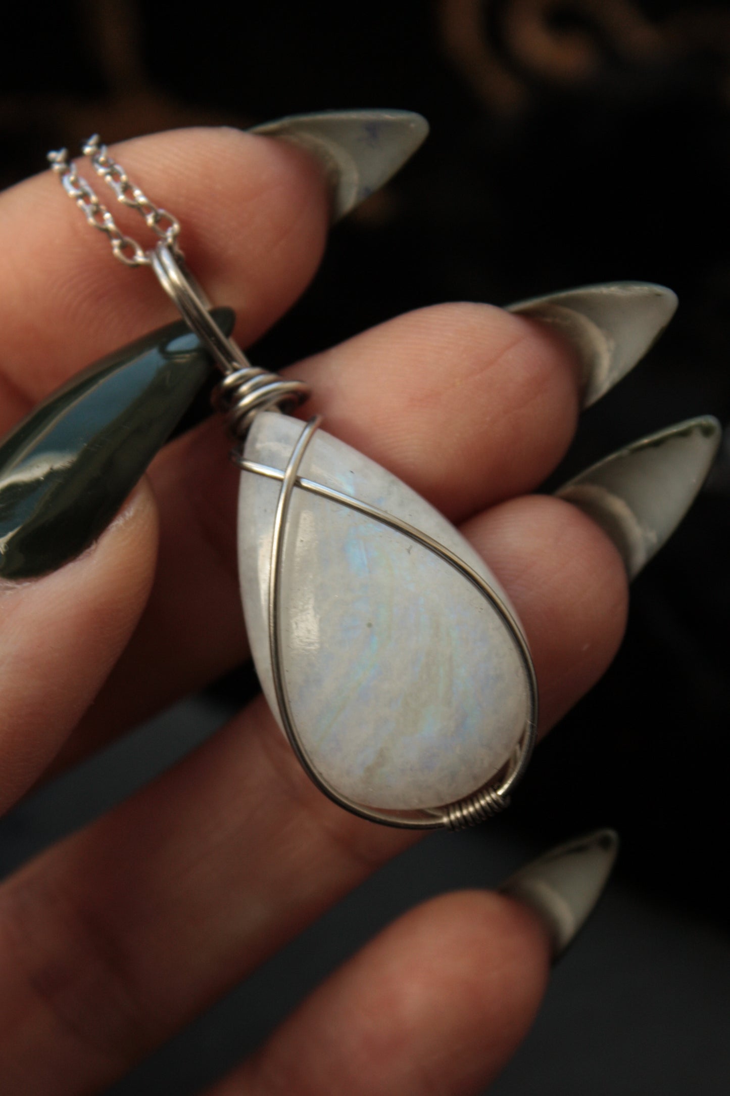 Moonstone in Stainless Steel