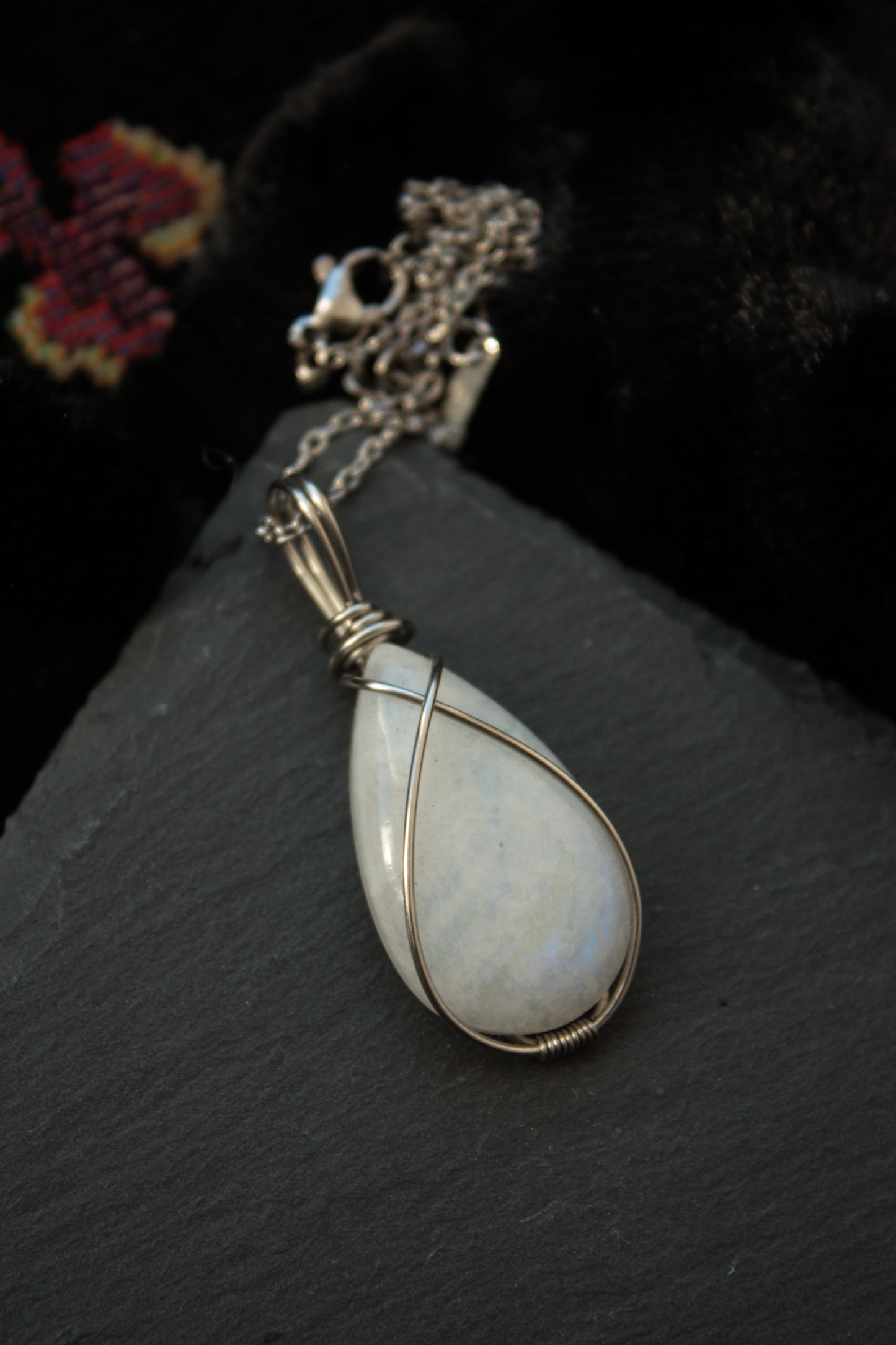 Moonstone in Stainless Steel