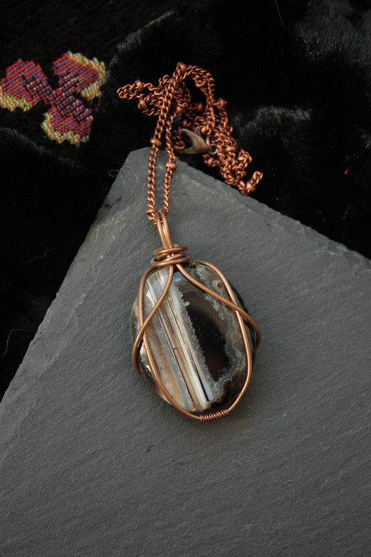 Black Agate Pendant