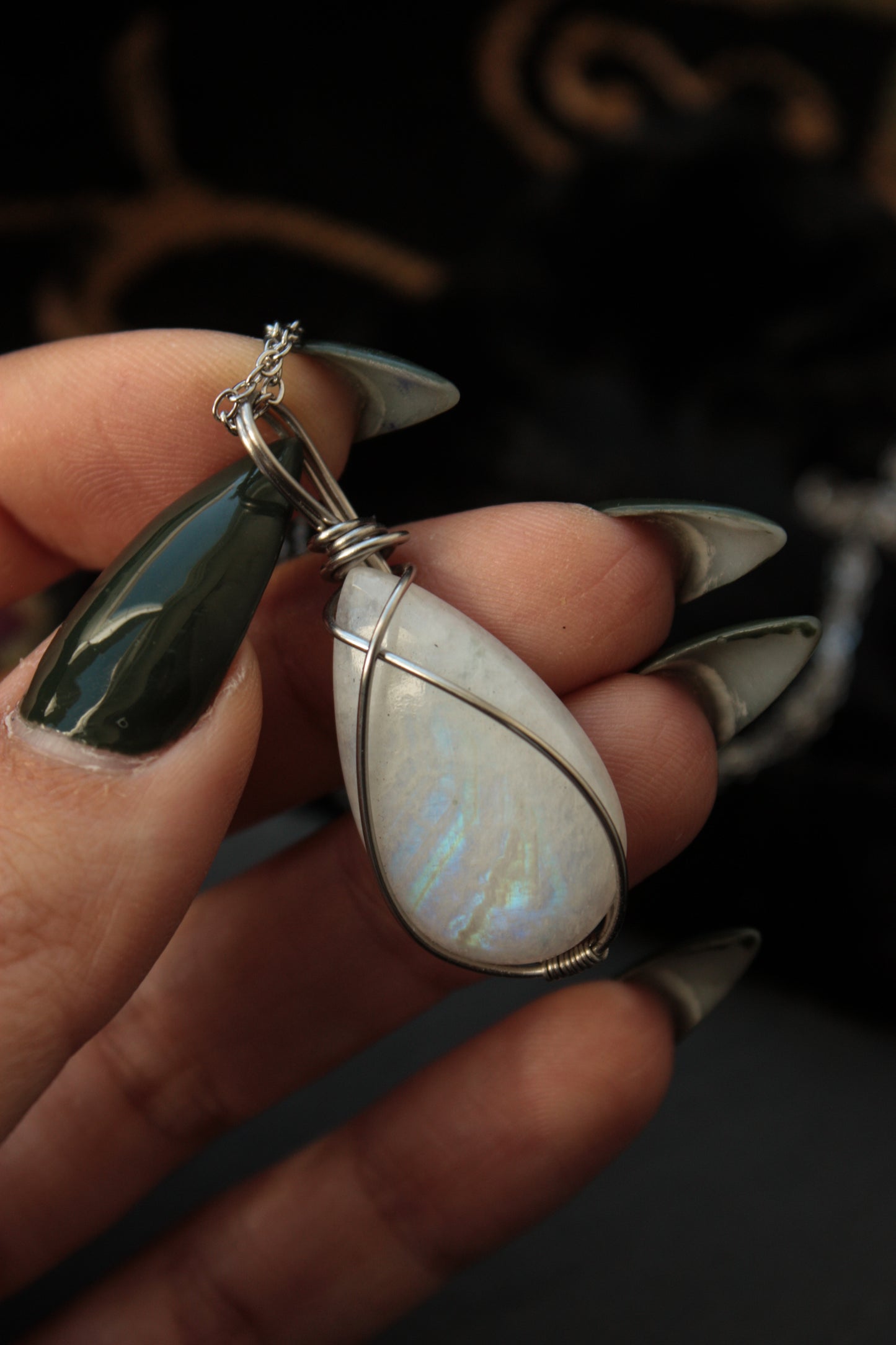 Moonstone in Stainless Steel