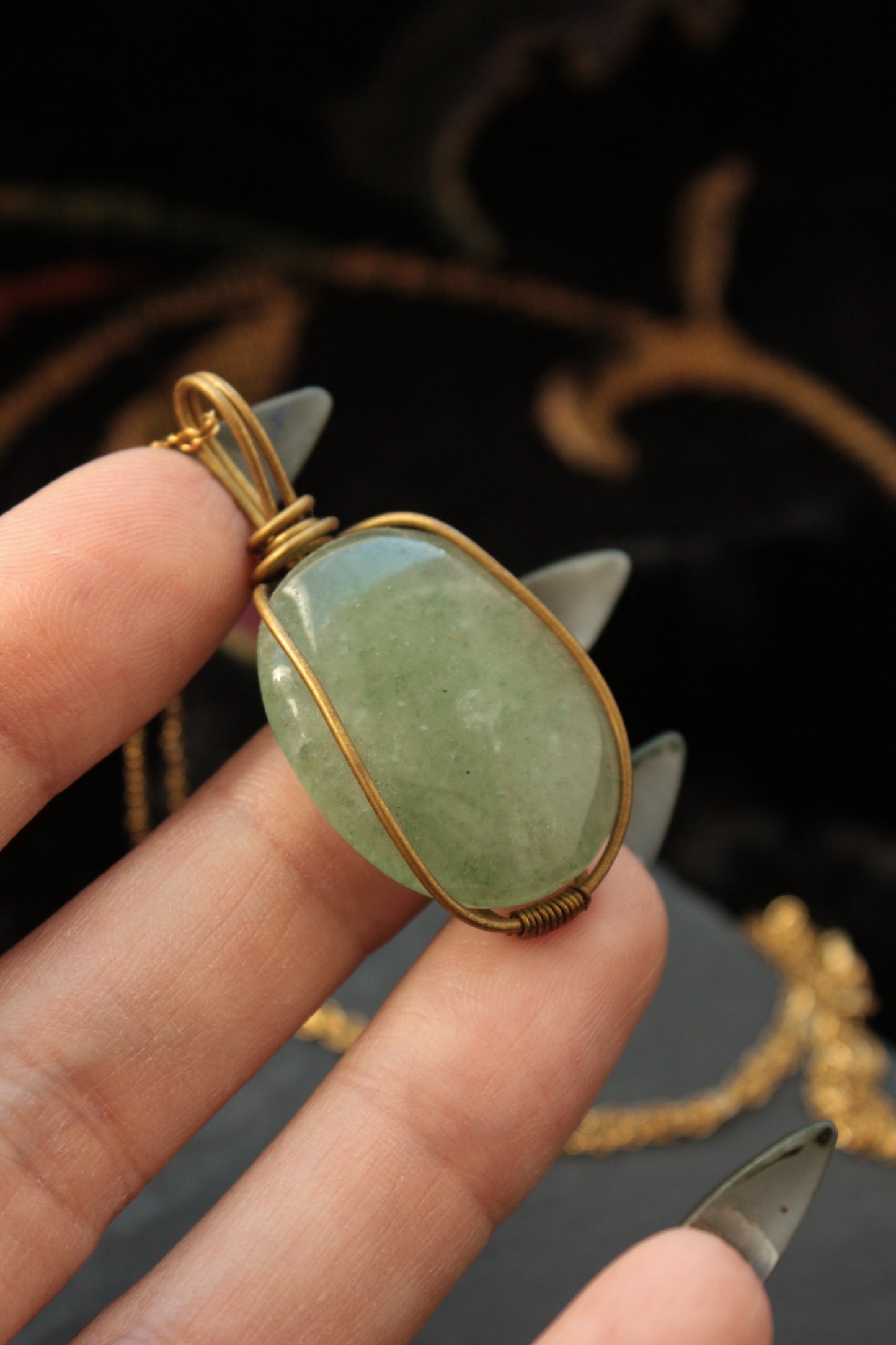 Green Quartz Pendant