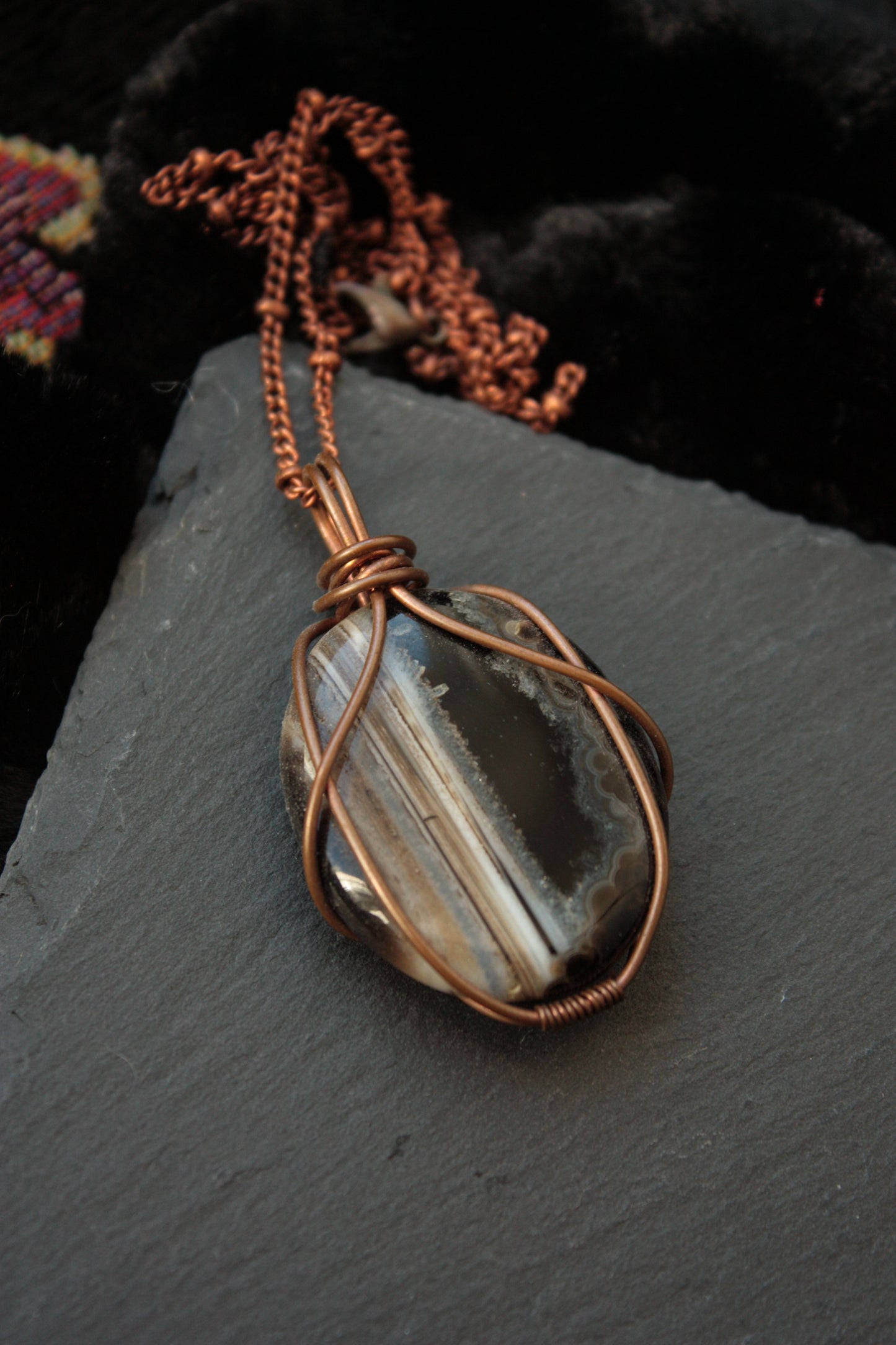 Black Agate Pendant