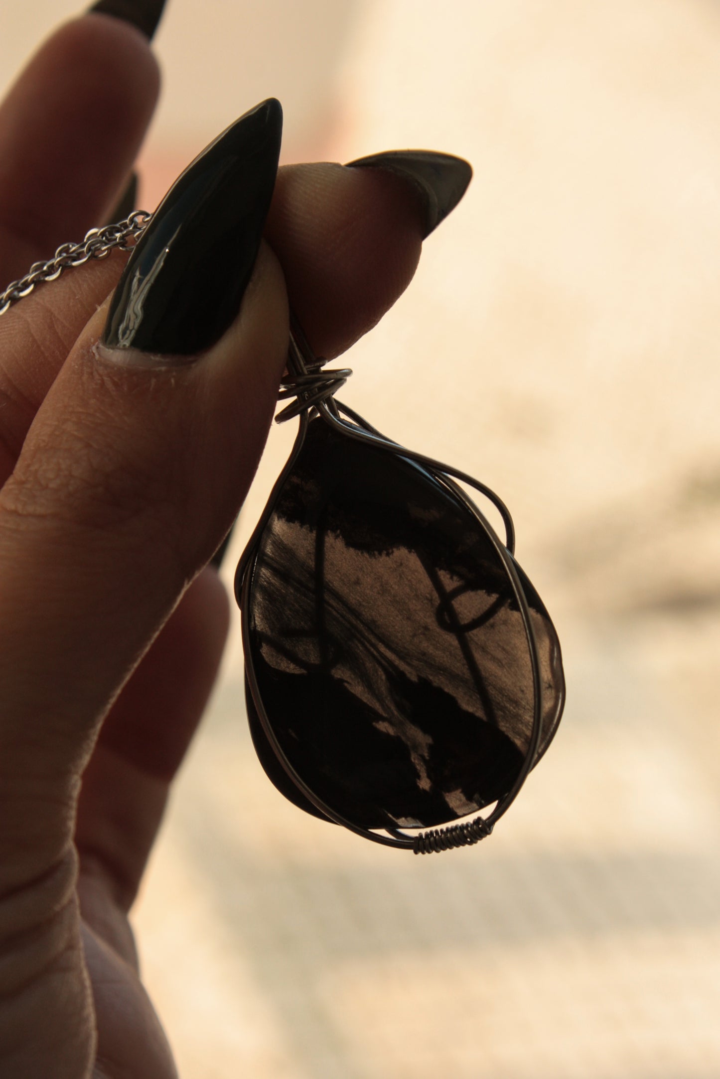 Mahogany Obsidian Pendant