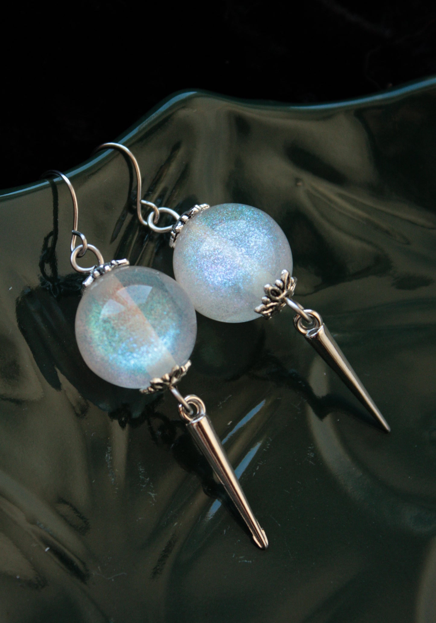 White Gallaxy Earrings