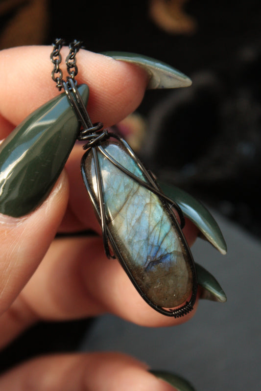 Blue Labradorite Pendant